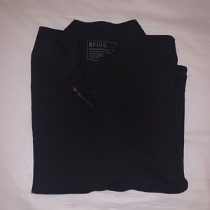 Figs rafaela scrub top M black